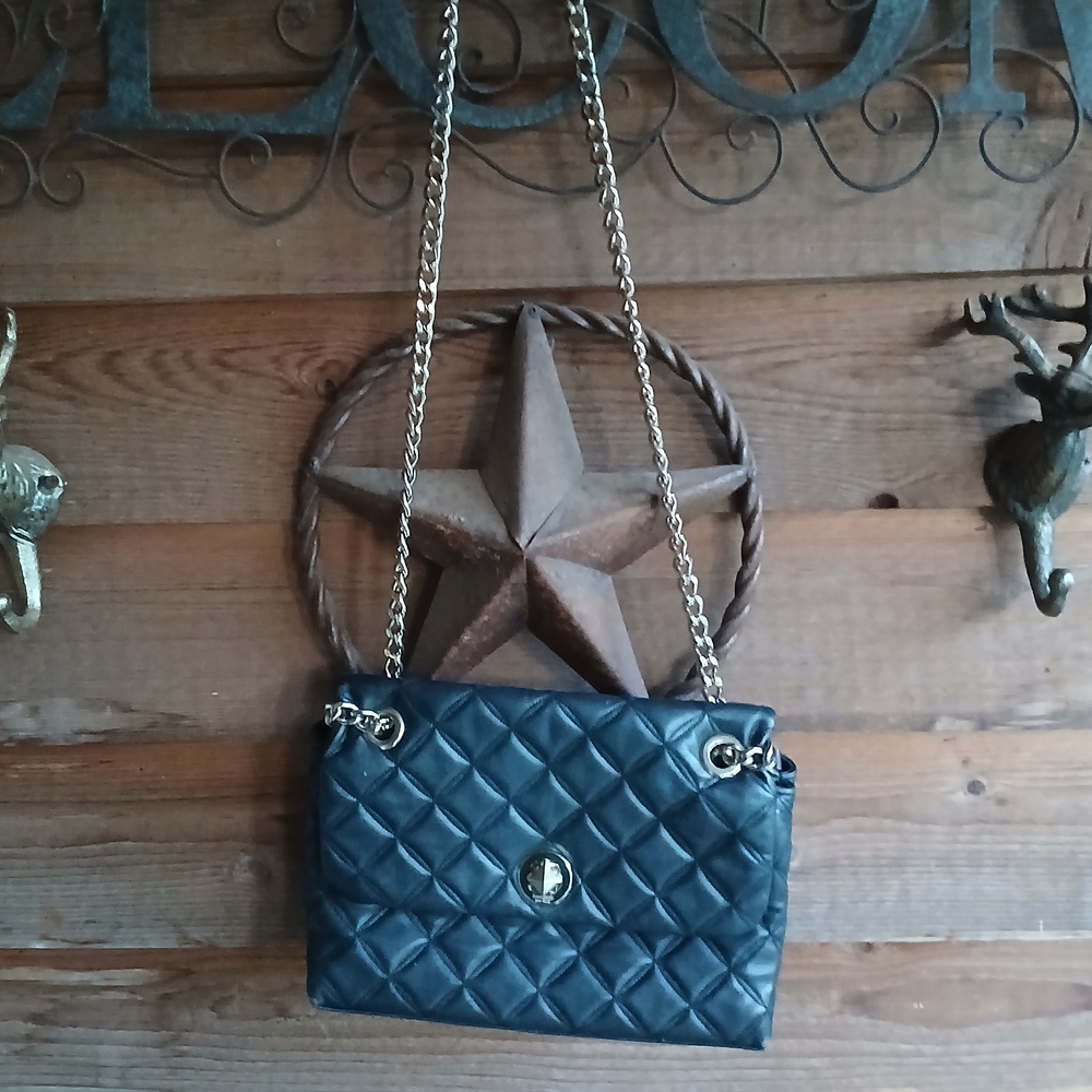 Kate Spade Black Quilted Crossbody Bag